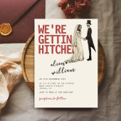 Elegent Bold Halloween Gothic Wedding Invitation Kaart