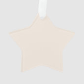 Elegent Minimal Baby Name Script & Geboortestatist Ornament (achterkant)