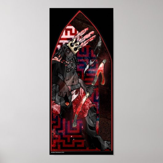 Elegua aan de deur poster (Voorkant)