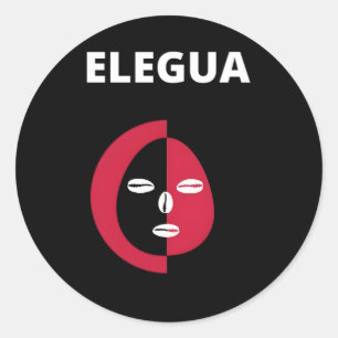 Elegua Yoruba Religie Nigeria Ronde Sticker