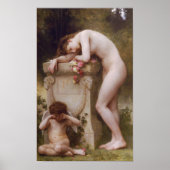 Elegy van William-Adolphe Bouguereau Poster (Voorkant)