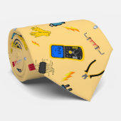 Elektricien Beroep Dad Stropdas (Opgerold)