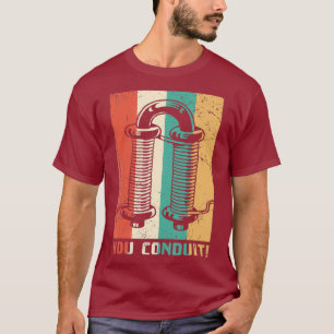 elektricien buis pun regenboog t-shirt