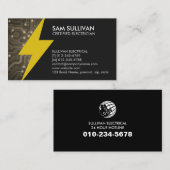 Elektricien Elektroaannemer Visitekaartje (Voorkant / Achterkant)