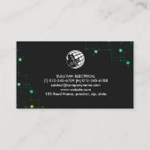 Elektricien Elektroaannemer Visitekaartje (Achterkant)