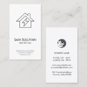 Elektricien Elektroaannemer Visitekaartje (Voorkant / Achterkant)