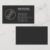 Elektricien Elektroaannemer Visitekaartje (Voorkant / Achterkant)