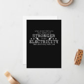 Elektricien Elektrotechnisch Ingenieur Elektricite Notitiekaartje (Voorkant / Achterkant in situ)