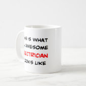 elektricien, geweldige koffiemok (Voorkant links)