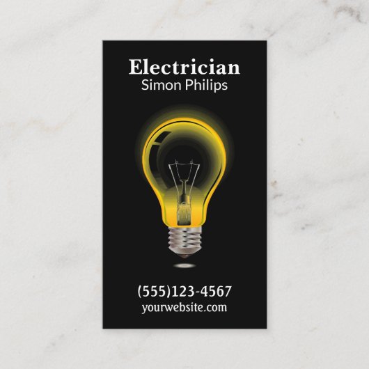 Elektricien Handyman Visitekaartje (Voorkant)