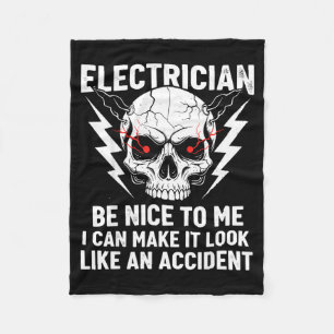 Elektricien Humor Wees Aardig Voor Mij Grappige El Fleece Deken