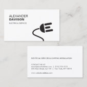 ELEKTRICIEN LOGO MODERN VISITEKAARTJE II (Voorkant / Achterkant)