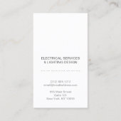ELEKTRICIEN LOGO MODERN VISITEKAARTJE III (Achterkant)
