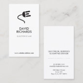 ELEKTRICIEN LOGO MODERN VISITEKAARTJE IV (Voorkant / Achterkant)