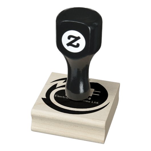 Elektricien logo ontwerp 	rubberstempel (Stempel)