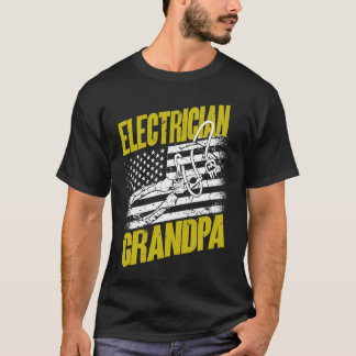 Elektricien Opa Elektroingenieur Electrici T-shirt