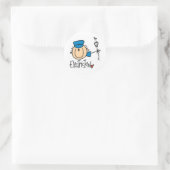 elektricien ronde sticker (Tas)