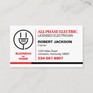 Elektricien Service Visitekaartje