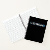 Elektricien U Zwarte Notitieboek (Binnen)