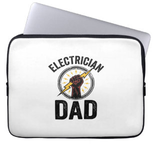Elektricien Vader Vintage Gravure Vector T-shirt O Laptop Sleeve