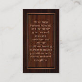 elektricien visitekaartje (Achterkant)