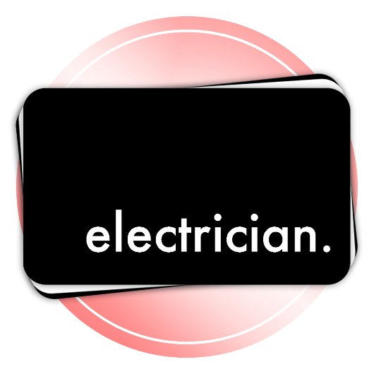elektricien. visitekaartje