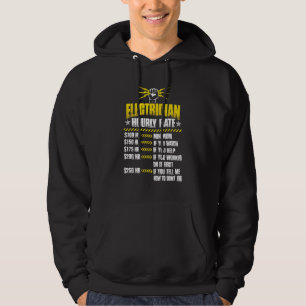 elektricien voor mannen elektricien uurtarief hoodie