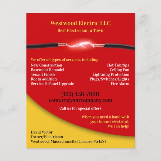 Elektricienflyers Flyer (Voorkant)