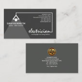 Elektricien's super stijlvolle bedrading gloeilamp visitekaartje (Voorkant / Achterkant)