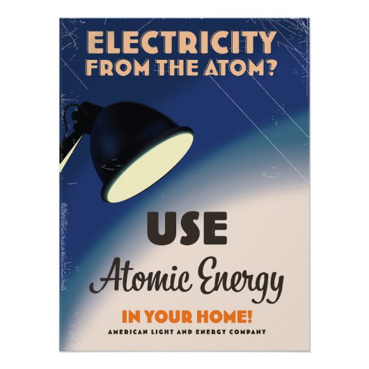 Elektriciteit uit het Atom? Perfect Poster (Voorkant)