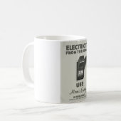 Elektriciteit uit het Atoom Koffiemok (Voorkant links)