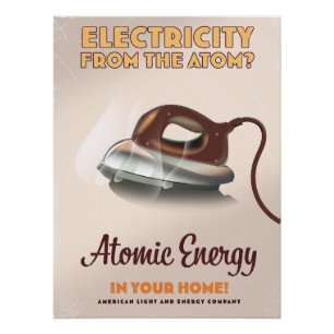 Elektriciteit uit het Atoom? Perfect Poster