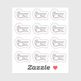 Elektriciteitsvoorziening Bill Tracker Mini Bujo P Sticker