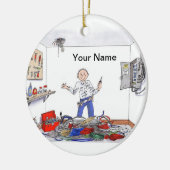 Elektricus - Mannelijk Keramisch Ornament (Links)