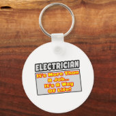 Elektricus...meer dan werk, manier van leven sleutelhanger (Voorkant)
