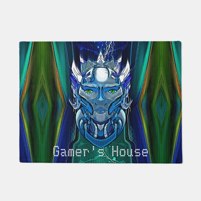 Elektrificeerde robotische kop deurmat (Voorkant)