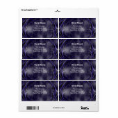 Elektrificerend Fractaal Ontwerp Nieuw Adres Etiket (Full Sheet)