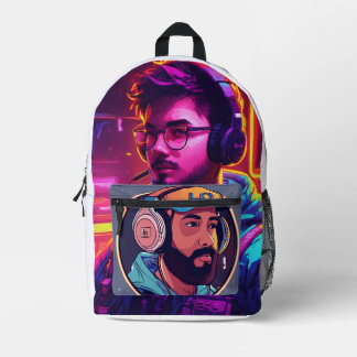 Elektrificerende DJ Logo T - shirts - Neon Lights  Bedrukte Rugzak