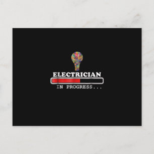 Elektriker Cadeau, Elektriciteit, Grappige Lamp Briefkaart
