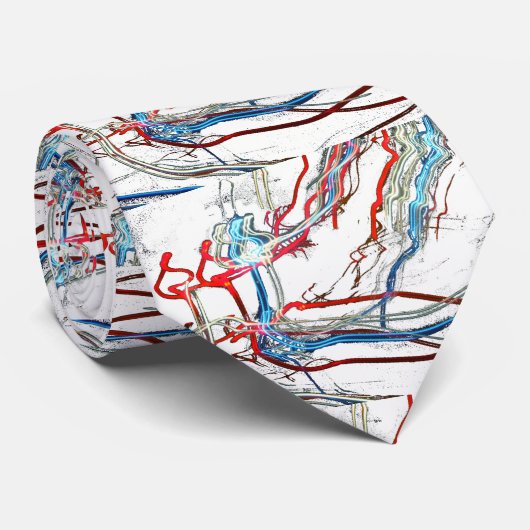 Elektrisch barstontwerp stropdas (Opgerold)