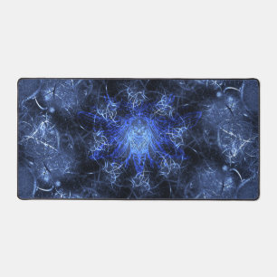 Elektrisch Blau Plasma Fractale Kunst Bureaumat