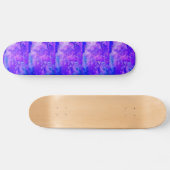 Elektrisch blauw bos skateboard (Horizontaal)