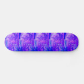 Elektrisch blauw bos skateboard (Horizontaal)