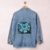 Elektrisch Blauw Harten & Sterren Denim Jas Denim Jacket (Hangar)