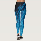 Elektrisch blauw leggings (Achterkant)
