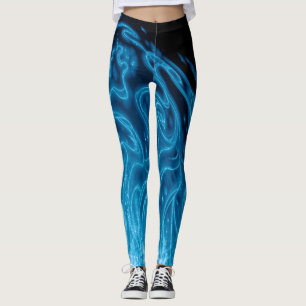 Elektrisch blauw leggings