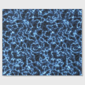 Elektrisch blauw lichtontwerp cadeaupapier (Vlak)
