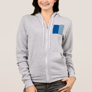 Elektrisch blauw limonade en aquamarine Duo Tone Hoodie