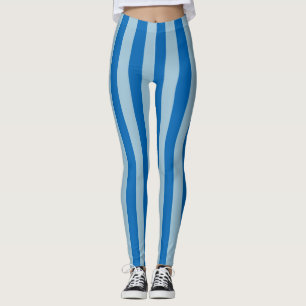 Elektrisch blauw limonade en verticale waterstraal leggings