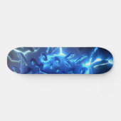 Elektrisch Blauw Skateboard (Horizontaal)